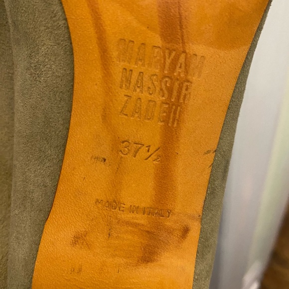 Maryam Nassir Zafeh Green Heels—Size 37.5 - Picture 4 of 4